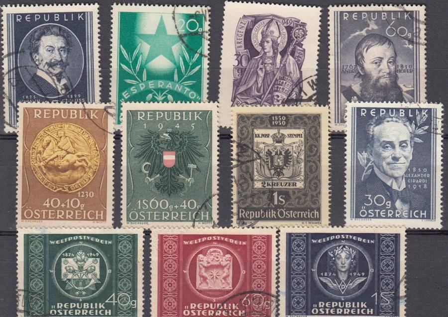 AUSTRIA-VFU LOT R2080.00   -fill the gaps -SOME " CUT " IN SCAN ALL INTACT