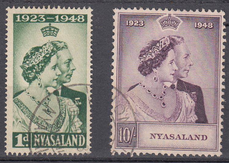 NYASALAND-SILVER WEDDING SET vfu