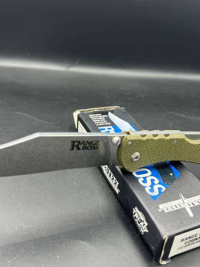 Cold Steel Range Boss OD Green w/StoneWash Blade