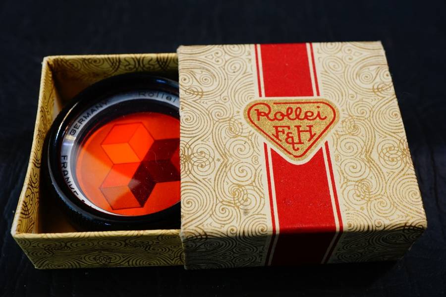 Rollei Franks & Heidecke RI/Bay 1 - Orange Filter with Case a Original Box **Great Condition**