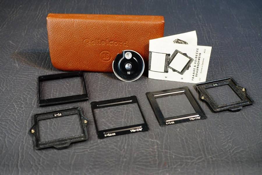 Rollei Rolleicord Vb Va - 16 Exposure Kit - Mask Set Complete with Case **Great Condition**