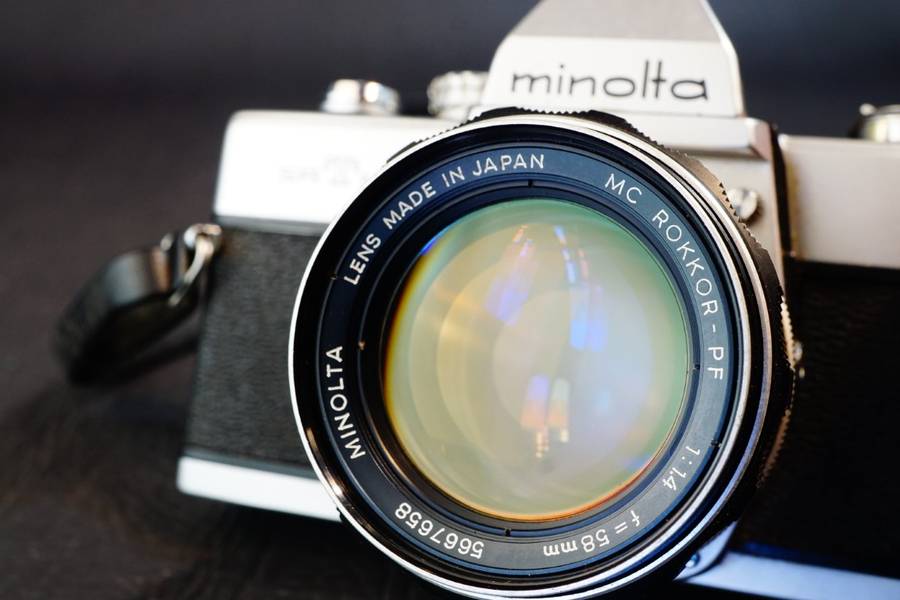 Minolta SRT MCII 35mm SLR with Minolta Rokkor 58mm F1.4 Lens  **Great Condition**