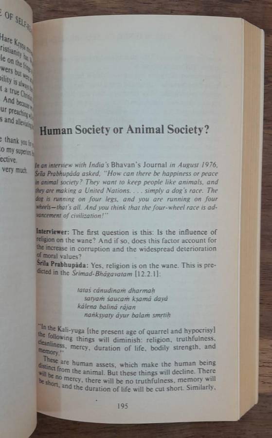 The Secret of Self Realization - AC Bhaktivedanta Swami Prabhupada (Paperback book with no dj)