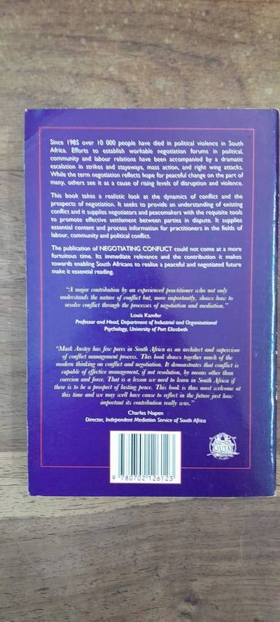 Negotiating Conflict - Mark Anstey (Paperback)
