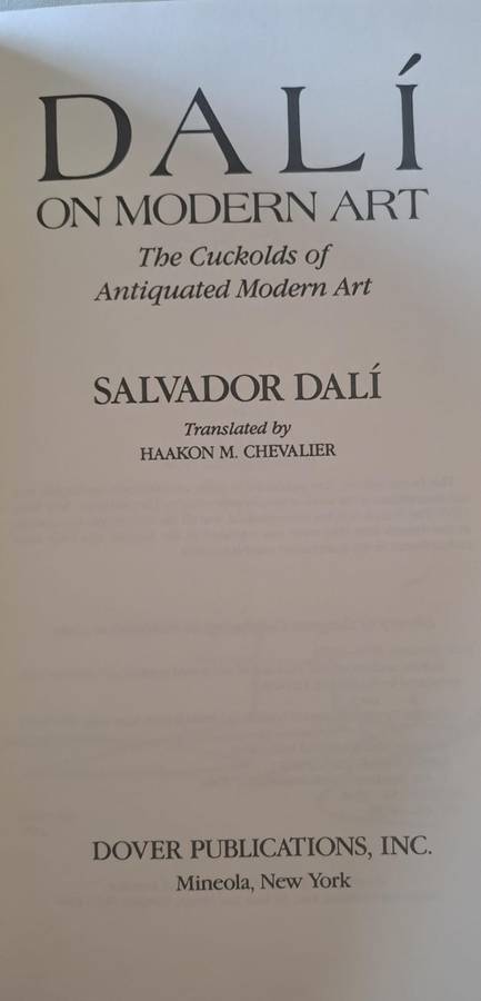 Dali on Modern Art - Salvador Dali (paperback)