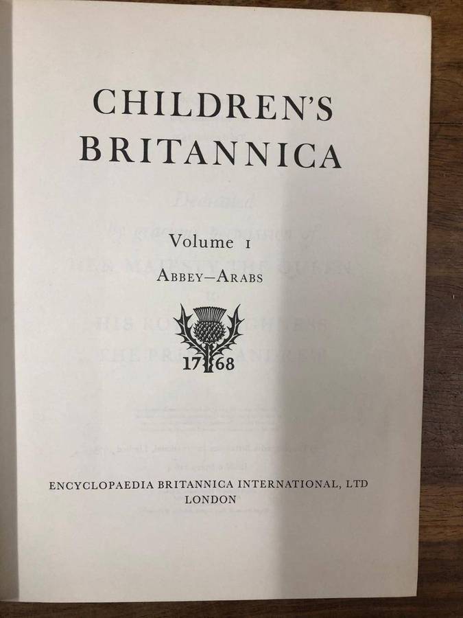 (Set of 14) Children's Britannica- Encyclopaedia Britannica International (Hardcover with no dj)