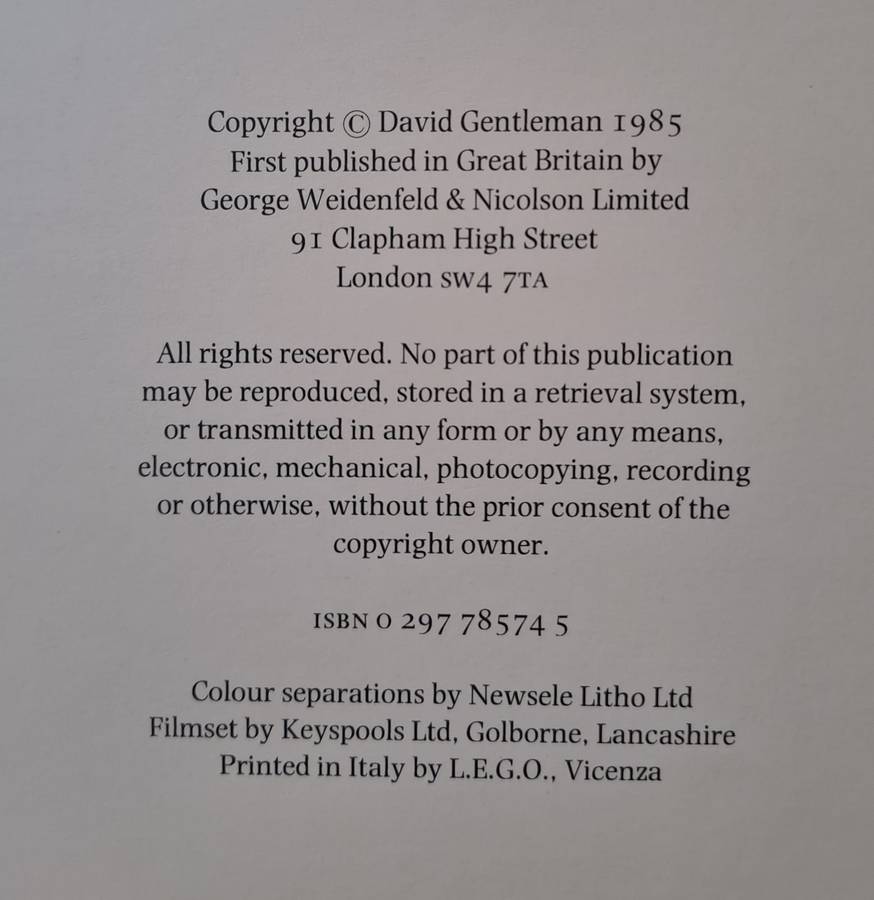 David Gentleman's London - David Gentleman (Hard cover with DJ)