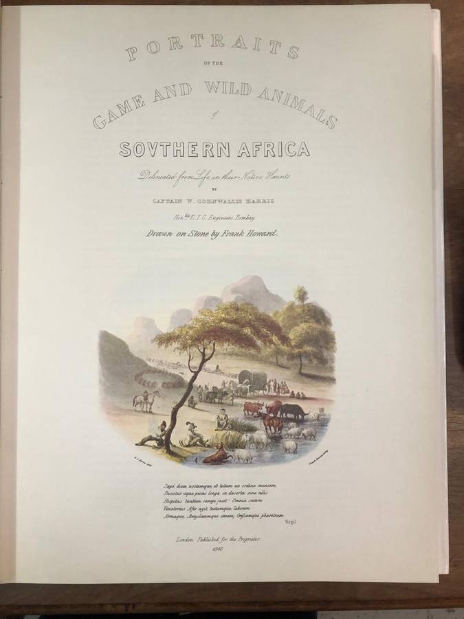 Portraits of the Game and Wild Animals of Southern Africa - Captain W Cornwallis Harris (Hardcoverdj