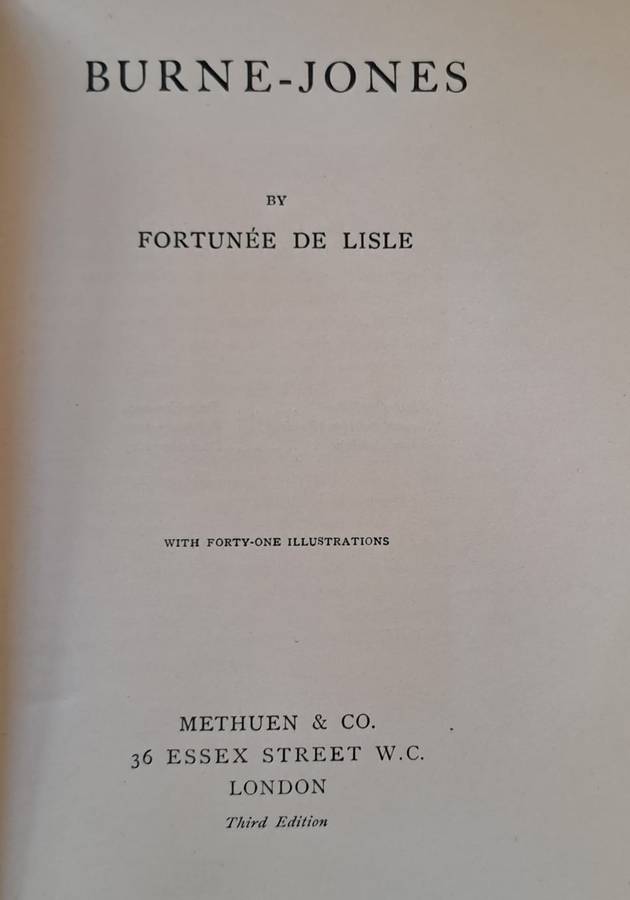 Burne-Jones - Fortunee De Lisle (Hardcover without DJ)