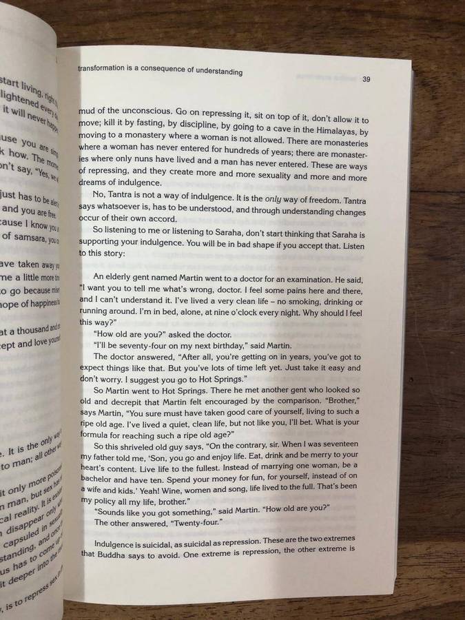 The Tantra Experience - Saraha Osho (Paperback)