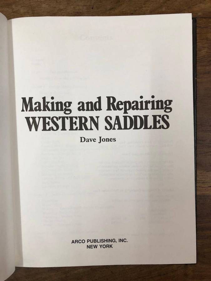 Making and Repairing Western Saddles - Dave Jones (Hardcover with no dj)