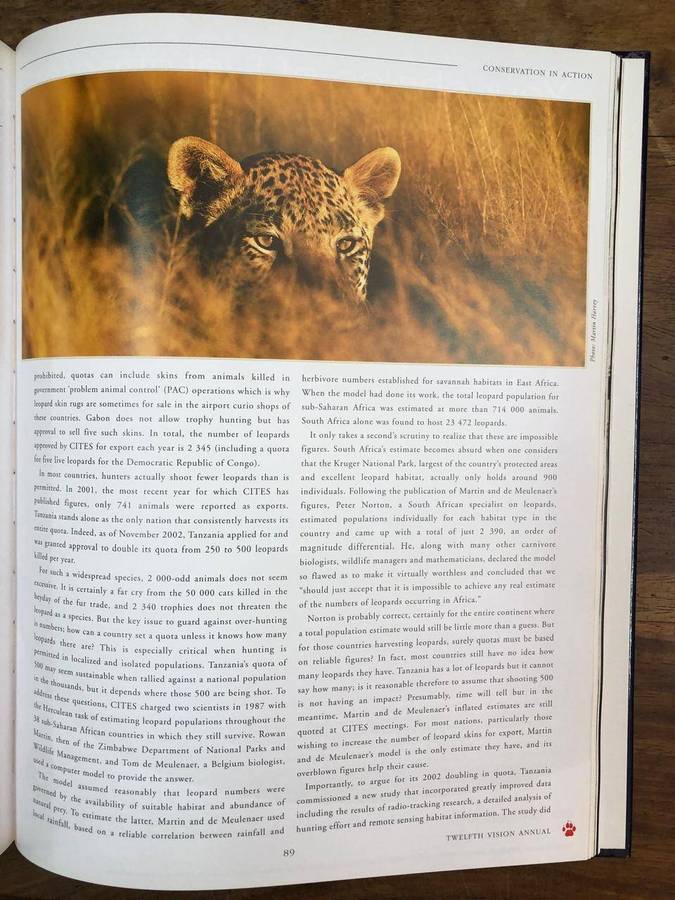 Vision 12th Edi - Wildlife, Ecotourism and the Environment in Southern Africa (Hardcover with no dj)