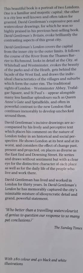 David Gentleman's London - David Gentleman (Hard cover with DJ)