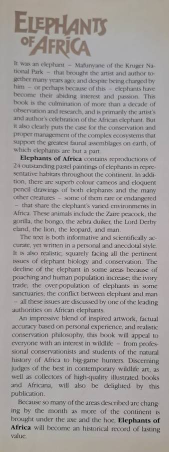 Elephants of Africa - Paul Bosman & Anthony Hall-Martin (Hard cover with DJ)