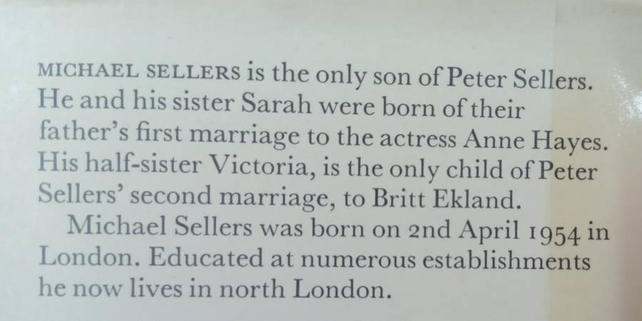 PS I Love You Peter Sellers 1925 - 1980  - Michael Sellers (Hardcover with DJ)