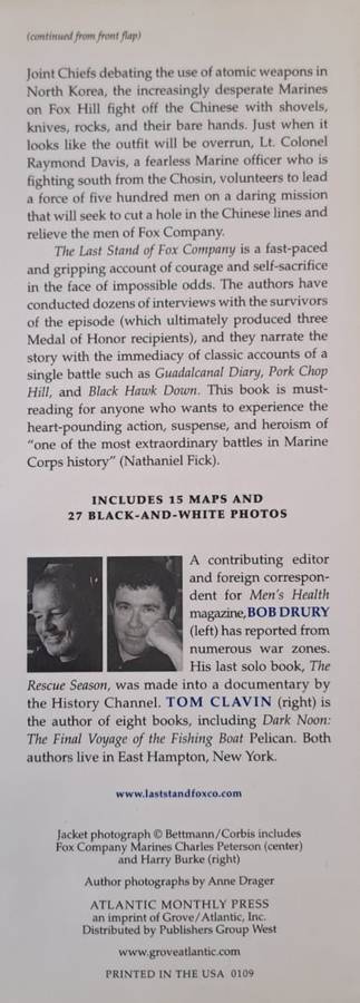 The last stand of Fox Company - Bob Drury (Hardcover)