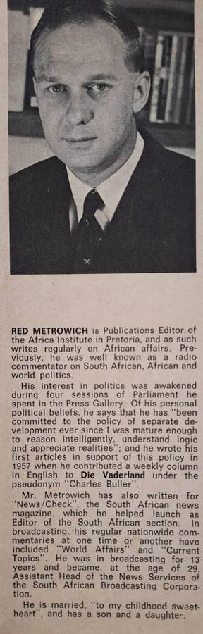Africa and Communism - F. R. Metrowich (hard cover with DJ)