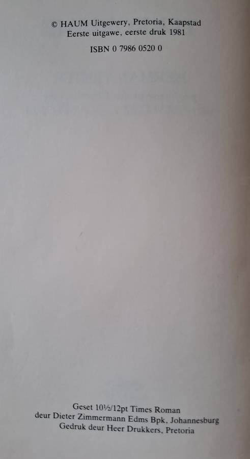 Terro Risme -Herman Venter (Hard cover with no dj)