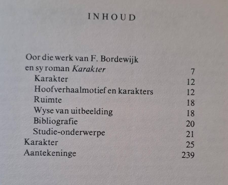 Karakter - F. Bordewijk (hard cover with no dj)