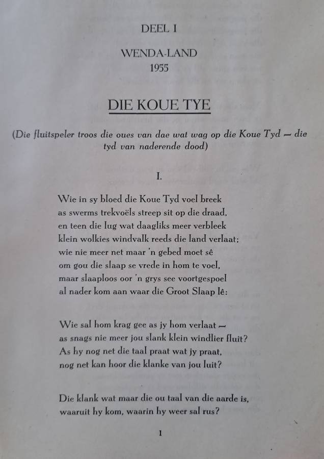 Die koue tye - S. Ignatuis Mocke (hard cover with dj)