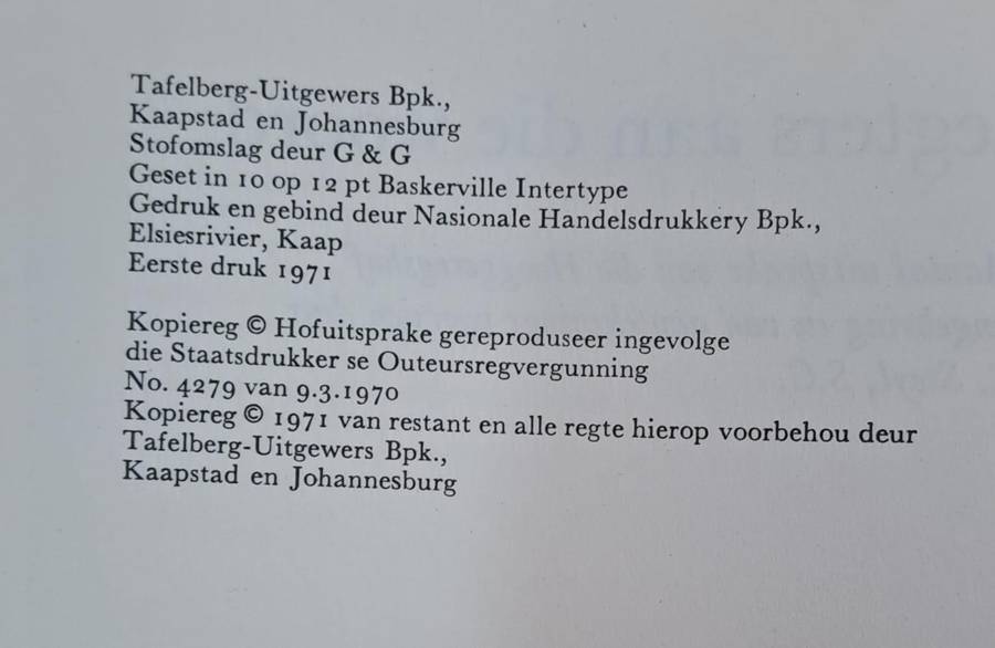 Regters aan die woord - G.C. Steyl S.C. (hard cover with dj)