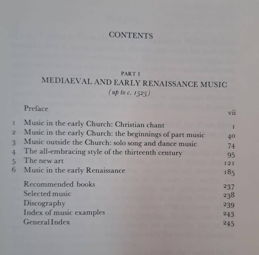 Mediaeval and early Renaissance music - Alec Harman (paperback)