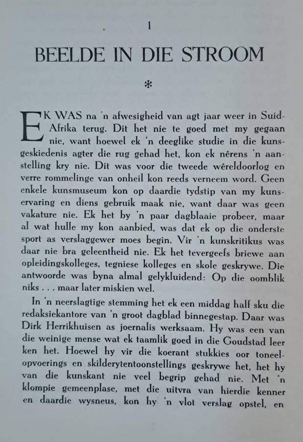 Beelde in die stroom - C.M. van den Heever (Hard cover with no dj)