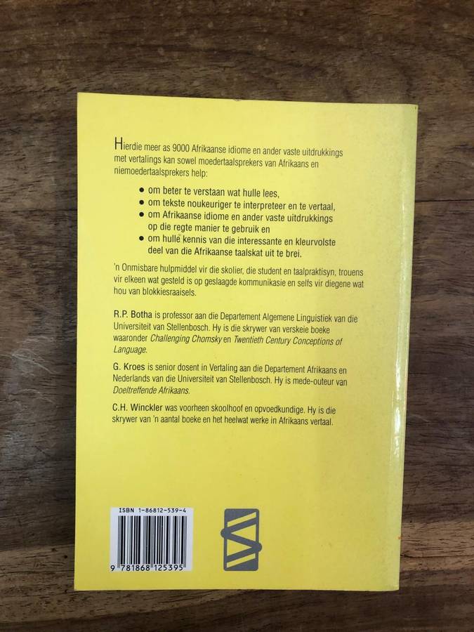 Afrikaanse Idiome en ander Vaste Uitdrukkings - RP Botha (Paperback)
