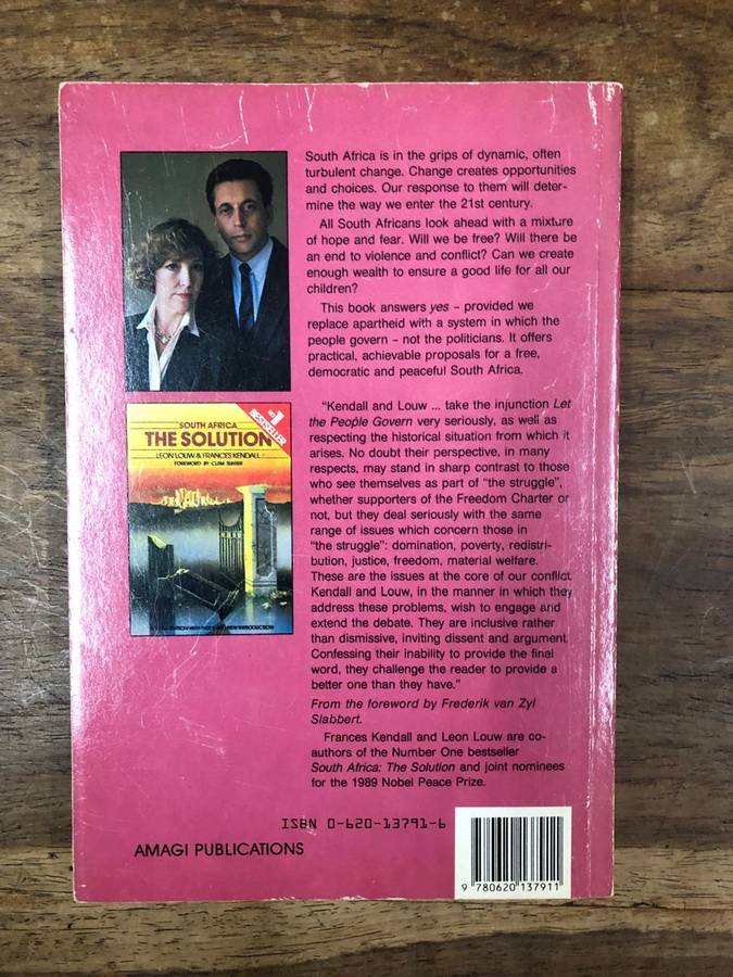 Let The People Govern - Frances Kendall and Leon Louw (Paperback)