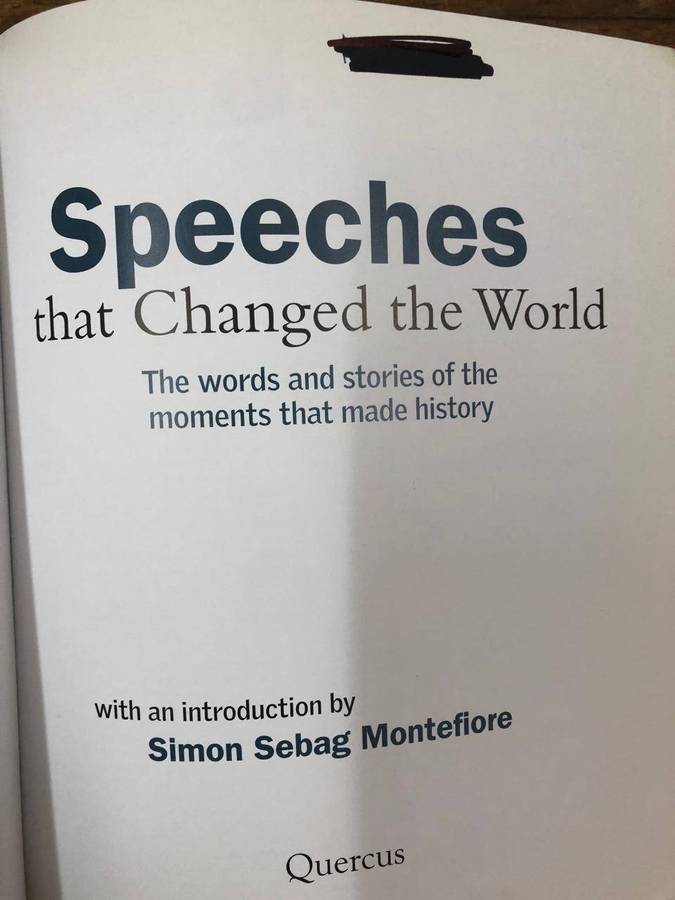 Speeches that Changed the World - Simon Sebag Montefiore (Hardcover with dj)
