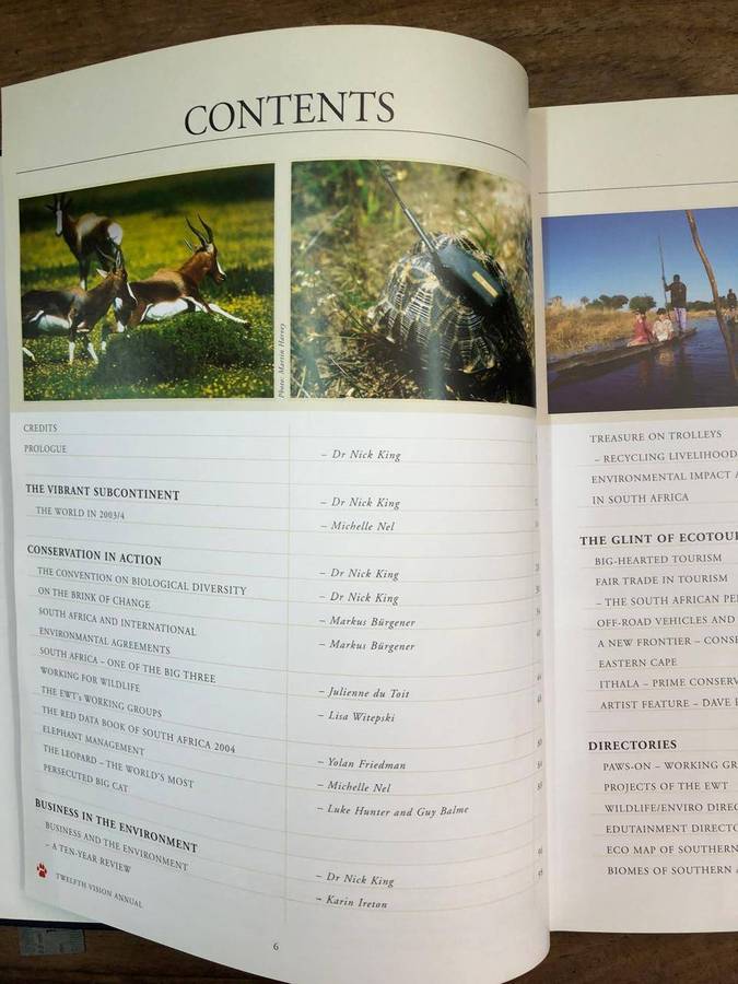 Vision 12th Edi - Wildlife, Ecotourism and the Environment in Southern Africa (Hardcover with no dj)