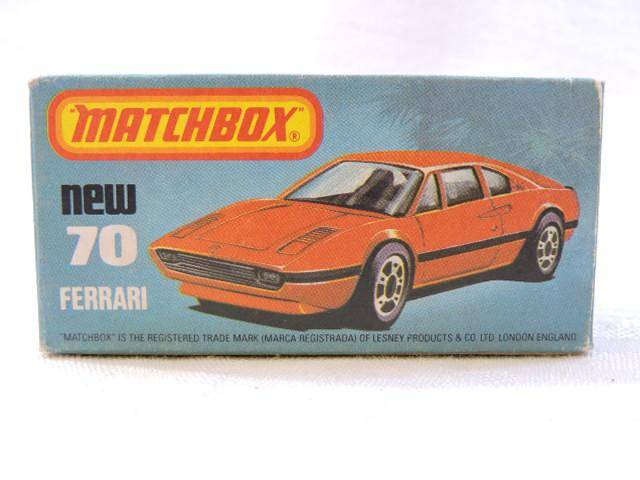 Matchbox Ferrari 308 GTB New 70 Mint in Box ( Red ) Magnum PI  Like Hot Wheels