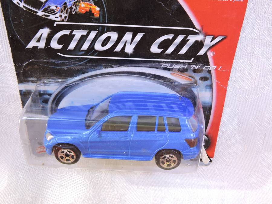 Action City MERCEDES BENZ GLK 350  4-Matic ( Real Toy Blue ) Like Hot Wheels
