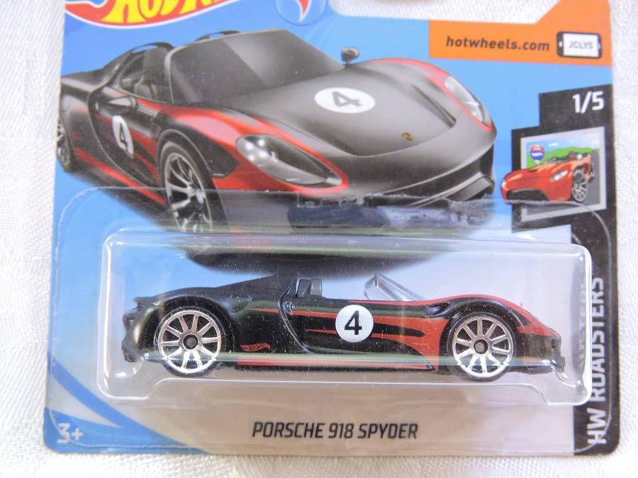 Hot Wheels PORSCHE 918 SPYDER ( BLACK #4 )
