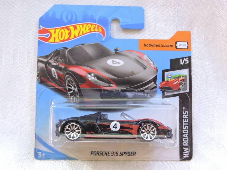 Hot Wheels PORSCHE 918 SPYDER ( BLACK #4 )