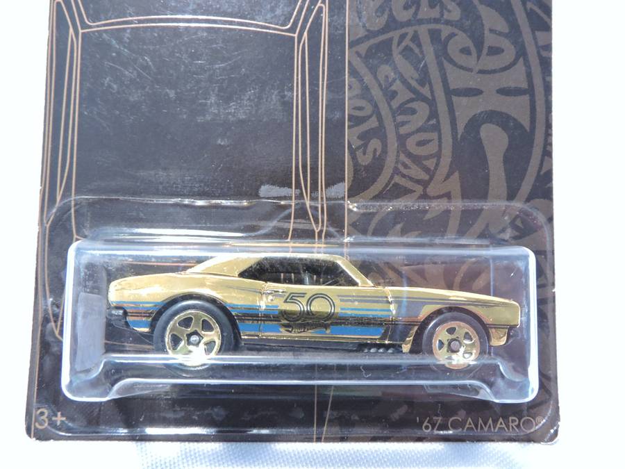 Hot Wheels 50th Anneversary Black & Gold Chevy Chevrolet Chase Car ( Gold ) Scarce & Hard to find.
