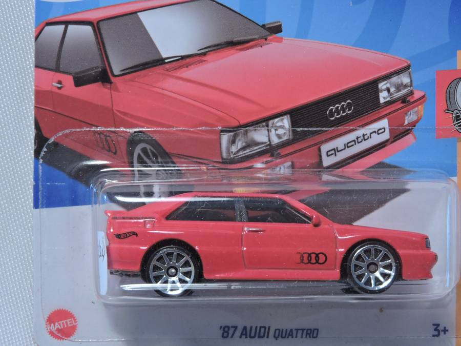 Hot Wheels AUDI Quattro ( Red ) Short Card