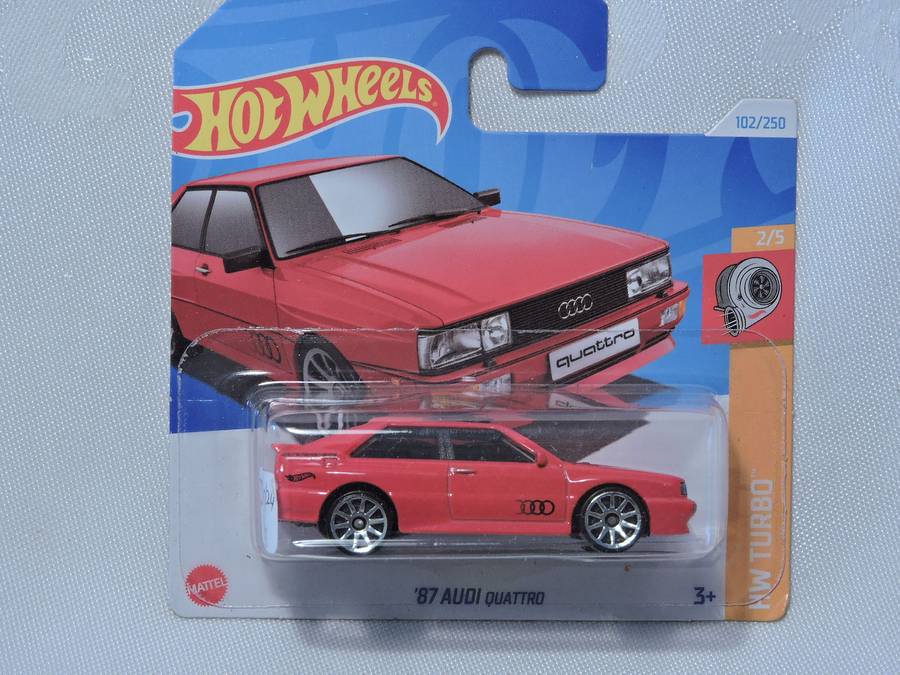 Hot Wheels AUDI Quattro ( Red ) Short Card