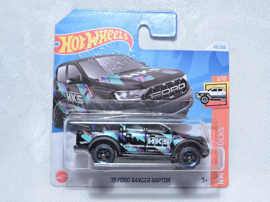 Hot Wheels FORD Ranger Raptor ( Black HKS ) Short Card