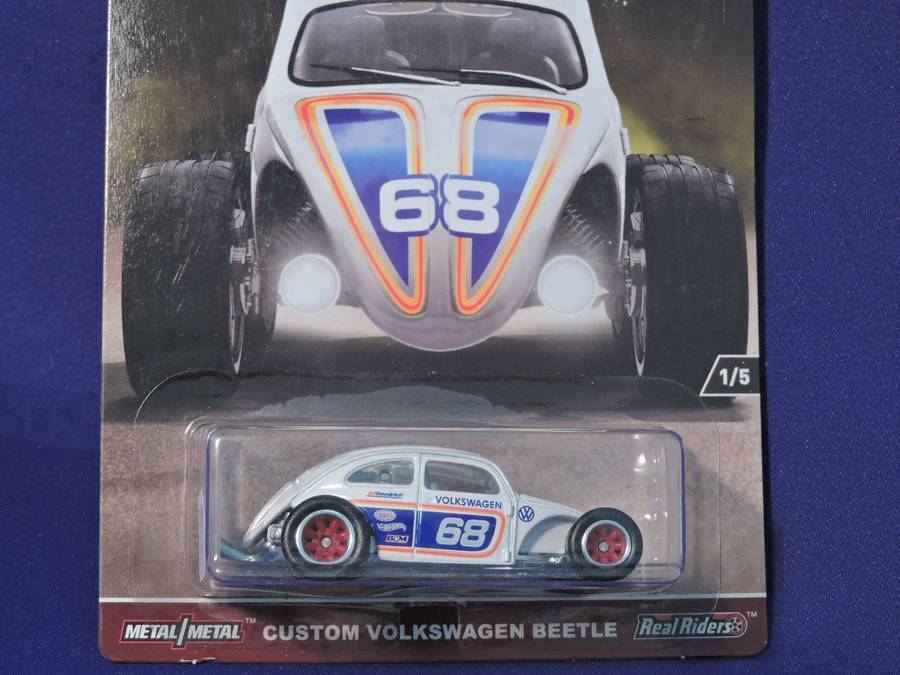 Hot Wheels VW VOLKSWAGEN BEETLE CUSTOM  Air-Cooled Car Culture ( White #68 )