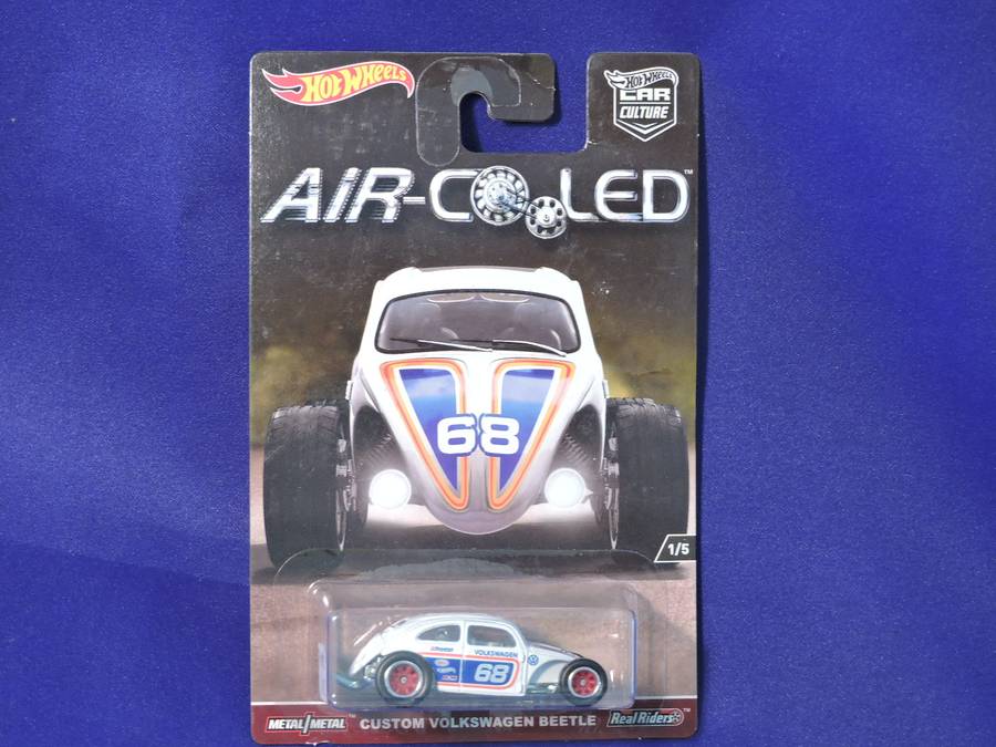 Hot Wheels VW VOLKSWAGEN BEETLE CUSTOM  Air-Cooled Car Culture ( White #68 )