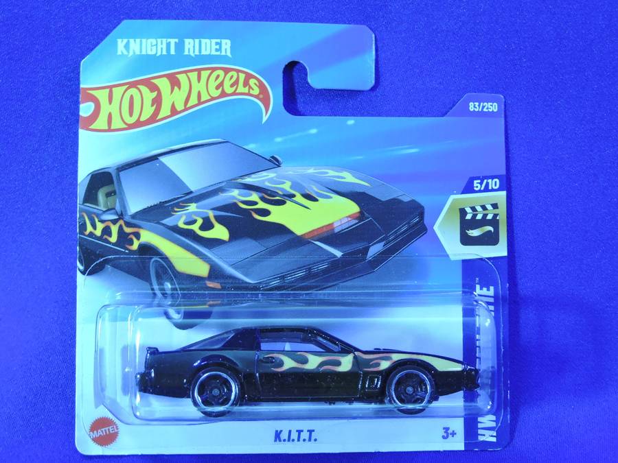 Hot Wheels K.I.T.T. Knight Rider ( Black with flames ) Kitt Pontiac Trans-Am