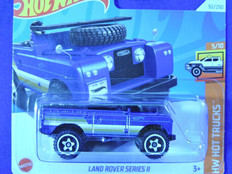 Hot Wheels LAND ROVER SERIES 11 ( Blue with surf board )