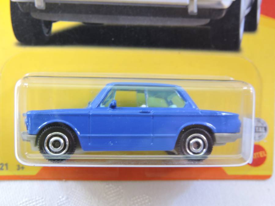 Matchbox BMW 2002 ( Blue ) Germany Long Card 9/12   like Hot Wheels