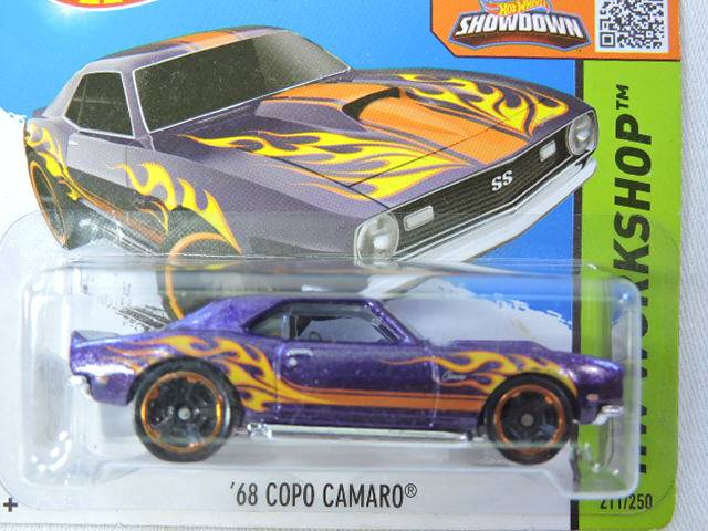 Hot Wheels CHEVY CHEVROLET Copo Camaro ( Purple with flames )