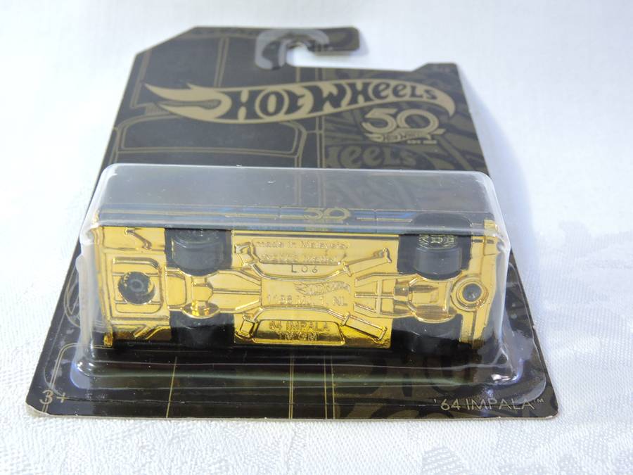 Hot Wheels CHEVY CHEVROLET 64 Impala ( Blue #50 )  Long Card