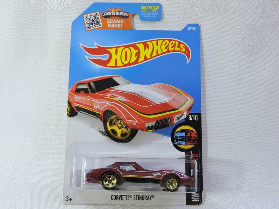 Hot Wheels CHEVY CHEVROLET Corvette Stingray ( Red ) Long Card # BLOWOUT SALE #