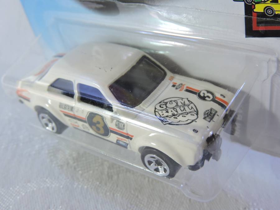 Hot Wheels FORD ESCORT RS1600  ( Whit Gum Ball 3000 ) Long card