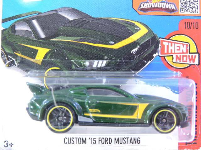 Hot Wheels FORD Mustang Custom ( Green Yellow stripe )