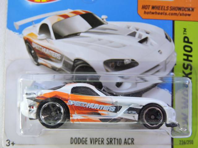 Hot Wheels DODGE VIPER SRT1O ACR ( White with orange  ) Speed Hunters
